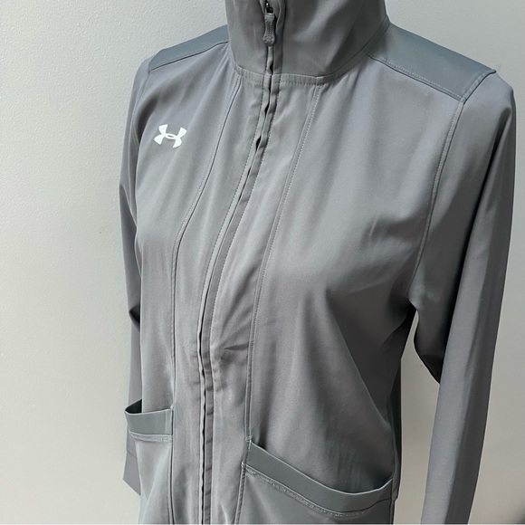 Under Armour Women's Graphite Pre-Game Woven Jacket  size XS - Picture 2 of 12
